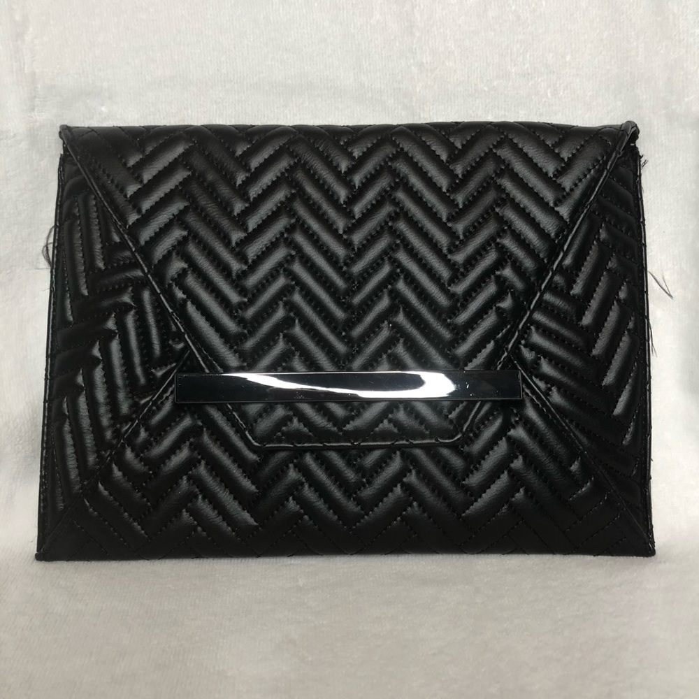 Black “Leather” Clutch